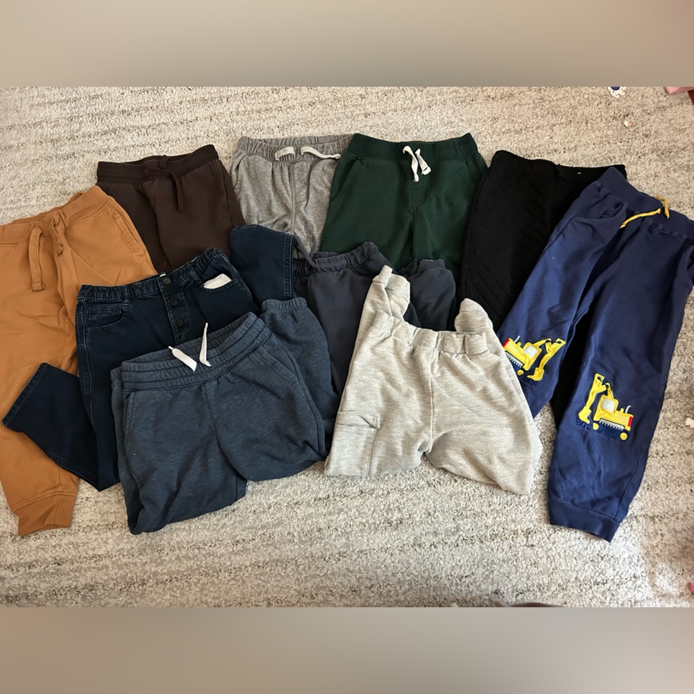 Set of 10 sweats/joggers for boys H&M Old Navy Tommy Bahama & more Size 5/6